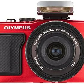 【中古】【整備済み品】OLYMPUS ミラーレス一眼 PEN E-PL6 14-42mm EZレンズキット レッド E-PL6 EZ LKIT RED