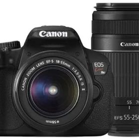 【中古】 Canon デジタル一眼レフカメラ EOS Kiss X6i ダブルズームキット EF-S18-55mm/EF-S55-250mm付属 KISSX6i-WKIT