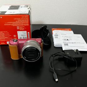 【美品】SONY α5000 パワーズームレンズキット ピンク&ボディケース付