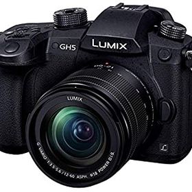 【中古】【39shop】パナソニック★ミラーレス一眼カメラ ルミックス GH5 レンズキット 標準ズームレンズ付属 ブラック DC-GH5M-K（良い）