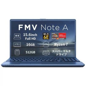 富士通 FUJITSU ノートパソコン FMV Note A [ 15.6型 / Win11 Home / Ryzen 7 / メモリ16GB / SSD512GB / M365 or Office ] メタリックブルー FMVA700L1L
