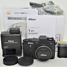 Nikon ミラーレス一眼カメラ Nikon 1 (ニコンワン) V1 (ブイワン) 薄型レンズキット ブラックN1 V1ULK BK