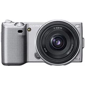【中古】 SONY ソニー デジタル一眼α NEX-5 薄型広角レンズキット シルバー NEX-5A S
