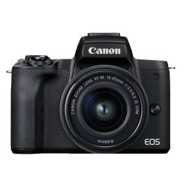 【中古】Canon EOS M50 Mark II (ブラック) + EF-M 15-45mm & EF-M 55-200mmはSTMバンドルです。