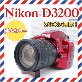 nikon D3200❤️希少なレッド❤️ガイドモード搭載✨一眼レフ✨ニコン