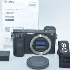 1424★美品・ショット数3345回★SONY ミラーレス一眼カメラ α6400 ボディ ブラック ILCE-6400【2420万画素】