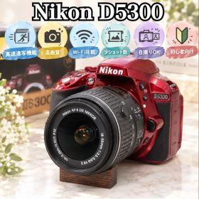 【希少カラー】Nikon D5300 一眼レフ WiFi レッド ニコン 赤