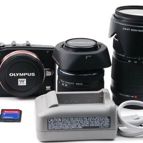 【中古】【非常に良い】OLYMPUS ミラーレス一眼 PEN Lite E-PL6 ダブルズームキット ブラック E-PL6 DZKIT BLK