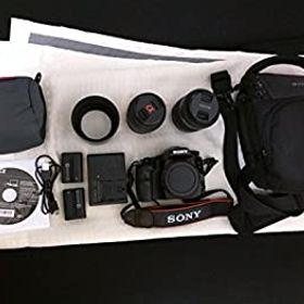 【中古】SONY ミラーレス一眼 α57 ダブルズームレンズキット DT 18-55mm F3.5-5.6 SAM＋DT 55-200mm F4-5.6 SAM付属 SLT-A57Y