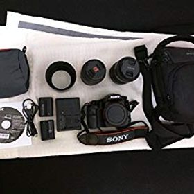 【中古】SONY ミラーレス一眼 α57 ダブルズームレンズキット DT 18-55mm F3.5-5.6 SAM＋DT 55-200mm F4-5.6 SAM付属 SLT-A57Y