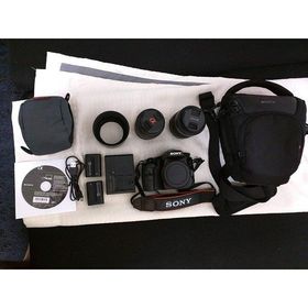 【中古】 ソニー SONY ミラーレス一眼 α57 ダブルズームレンズキット SLT-A57Y 当店保証30日間 人気 ミラーレス 一眼レフ 交換レンズ カメラ
